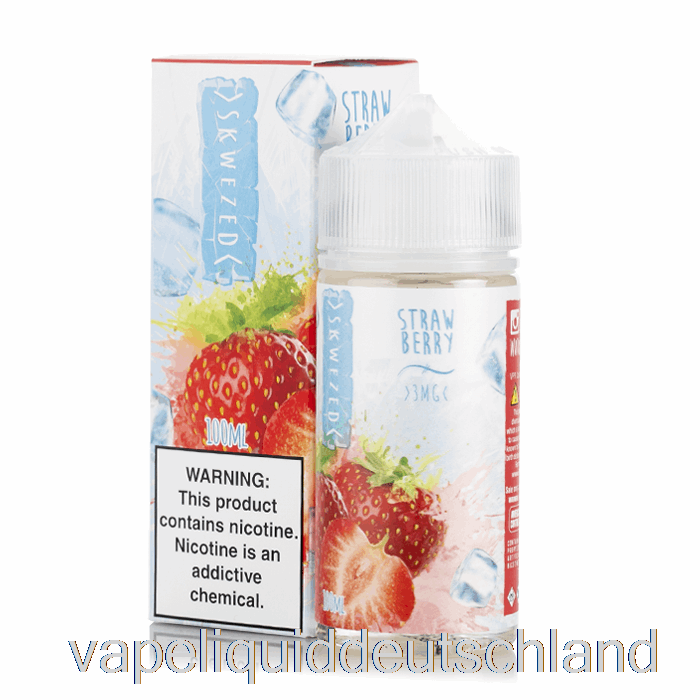 Eis-Erdbeere – Skwezed E-Liquid – 100 Ml 0 Mg Vape-Flüssigkeit